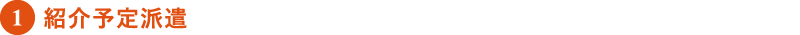 紹介予定派遣